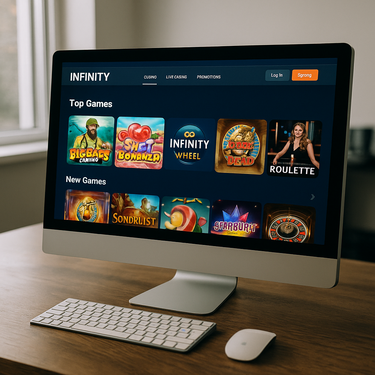 Infinity Casino - Desktop Interface - Intuïtief Design